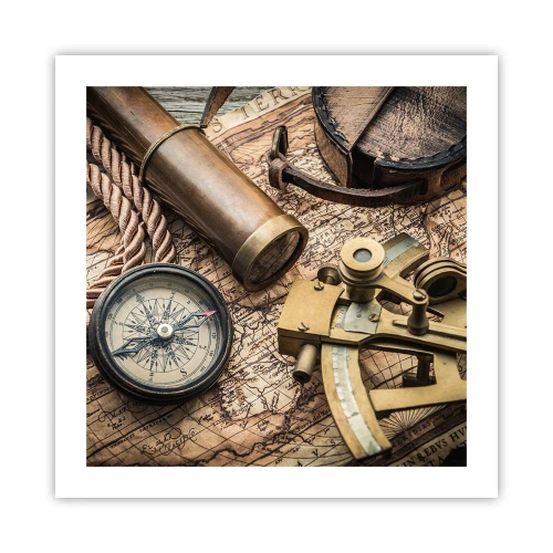 Plakat - Fastlægge kursen - 50x50 cm