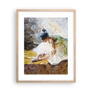 Plakat i ramme af lyst egetræ - Fra et maleri af Degas - 40x50 cm