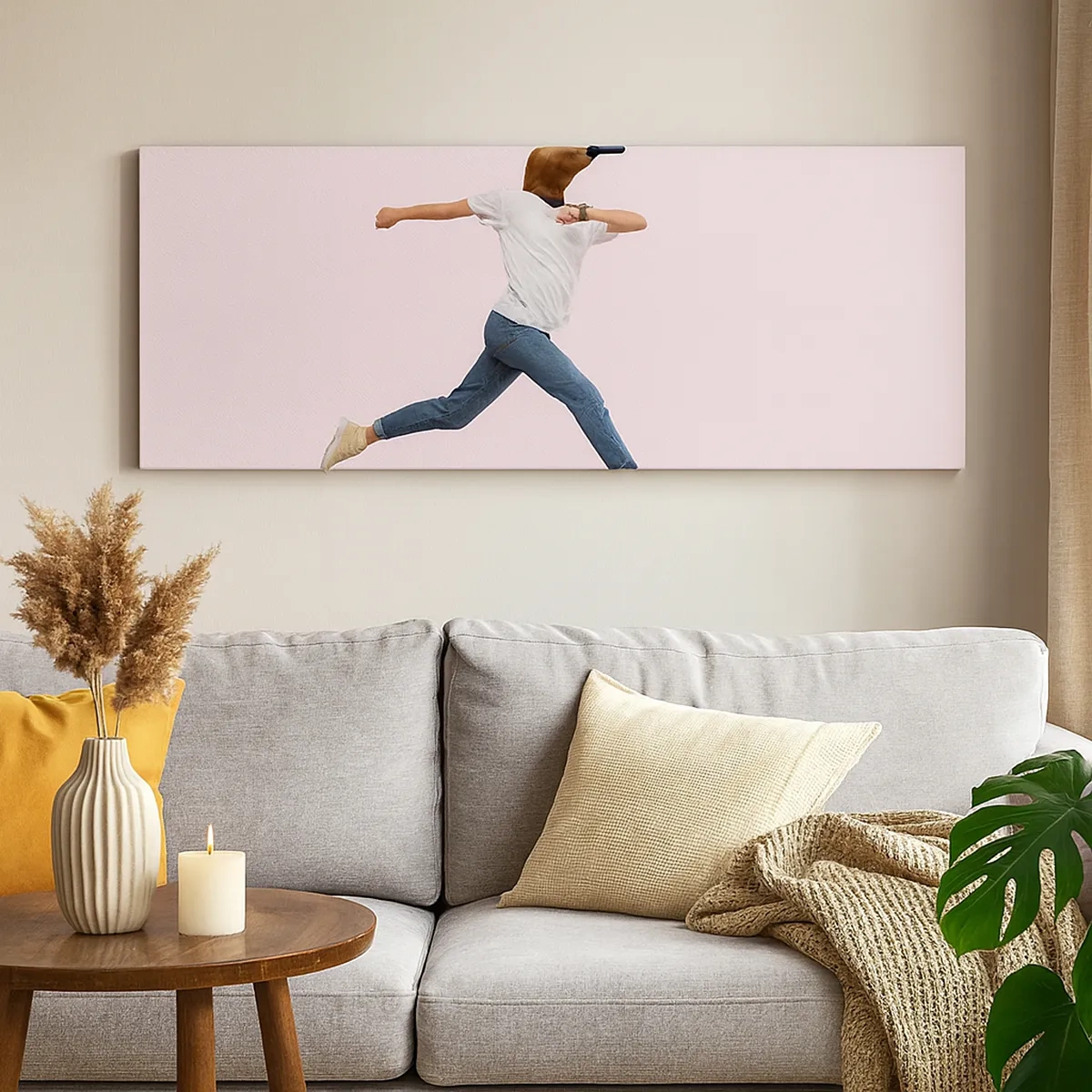 Lærredstryk - Billede på lærred - En knivspids absurditet - 30x30 cm