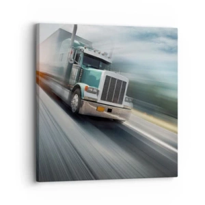 Lærredstryk - Billede på lærred - Amerikansk gigant på vej - 30x30 cm