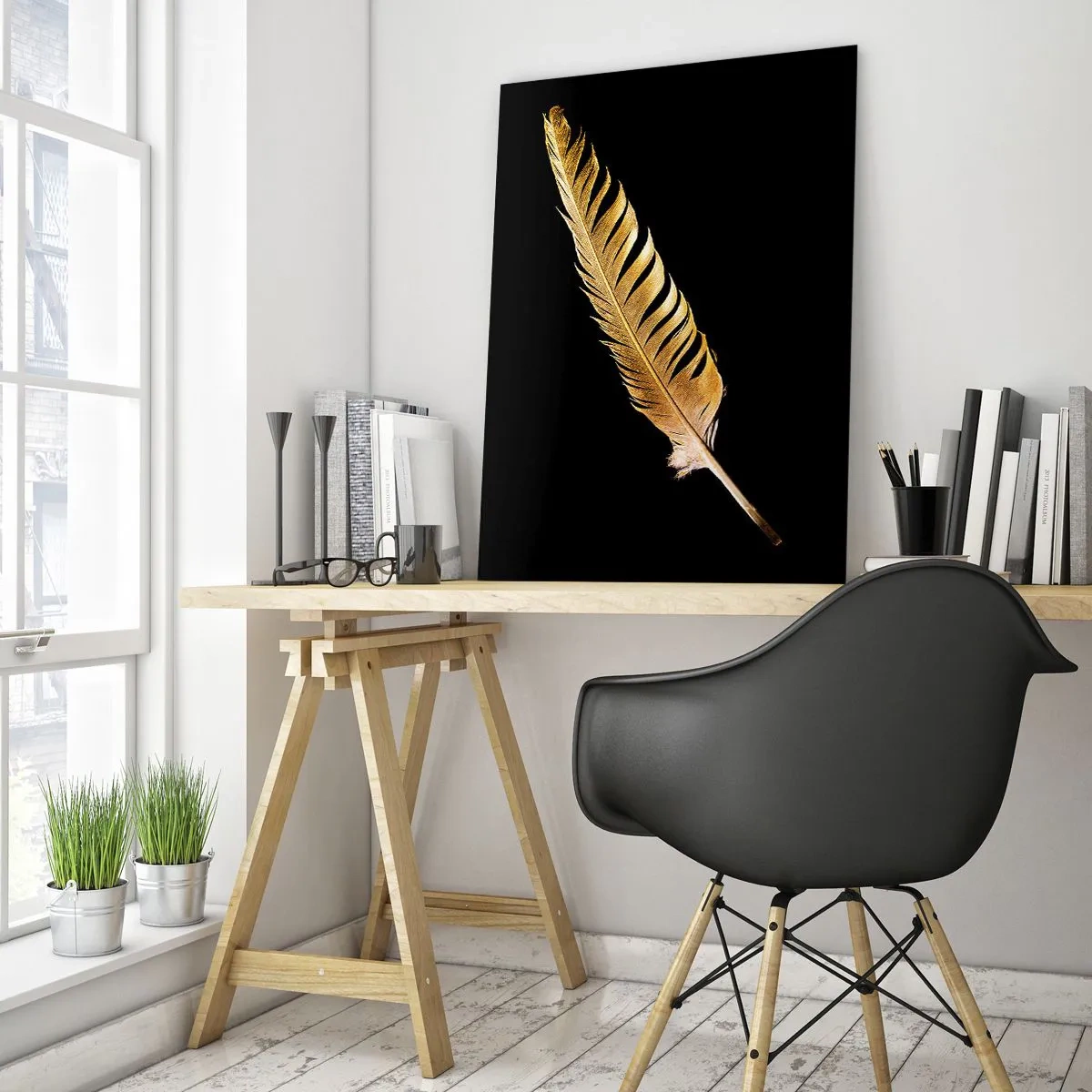 Billede på glas - Det er ikke nogen ringe præstation, at den... - 50x70 cm