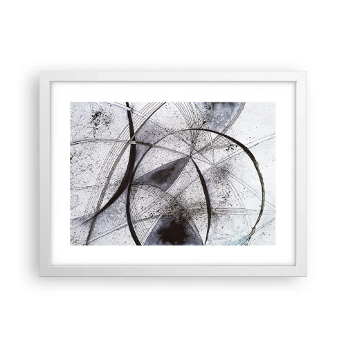 Plakat i hvid ramme - Futuristisk fantasi - 40x30 cm