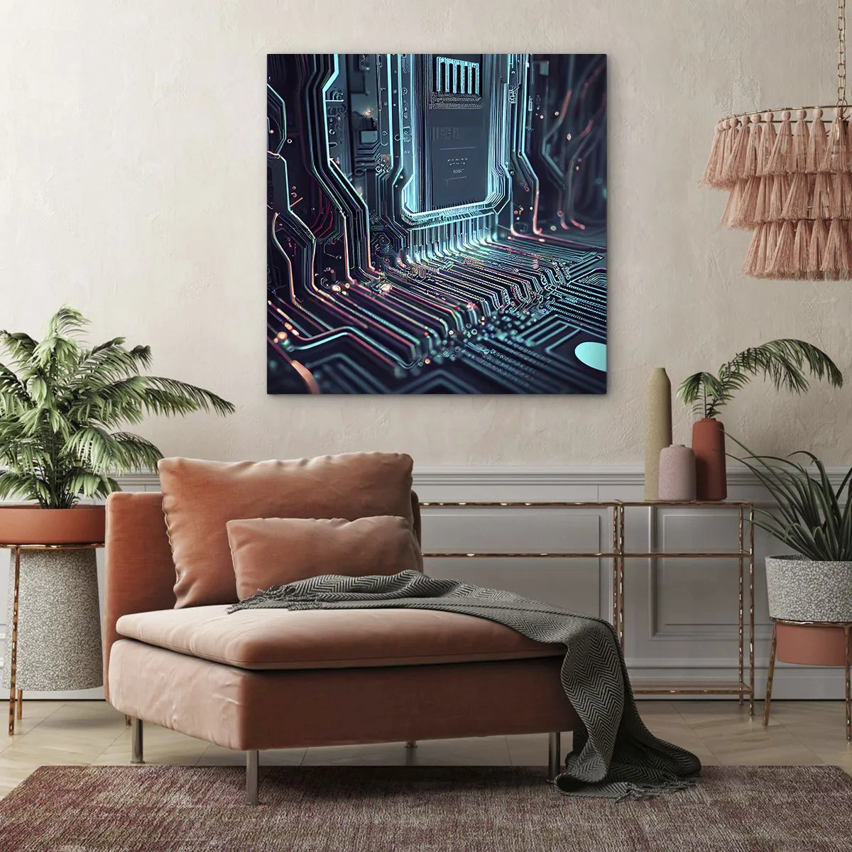 Lærredstryk - Billede på lærred - Jeg tror... - 50x50 cm