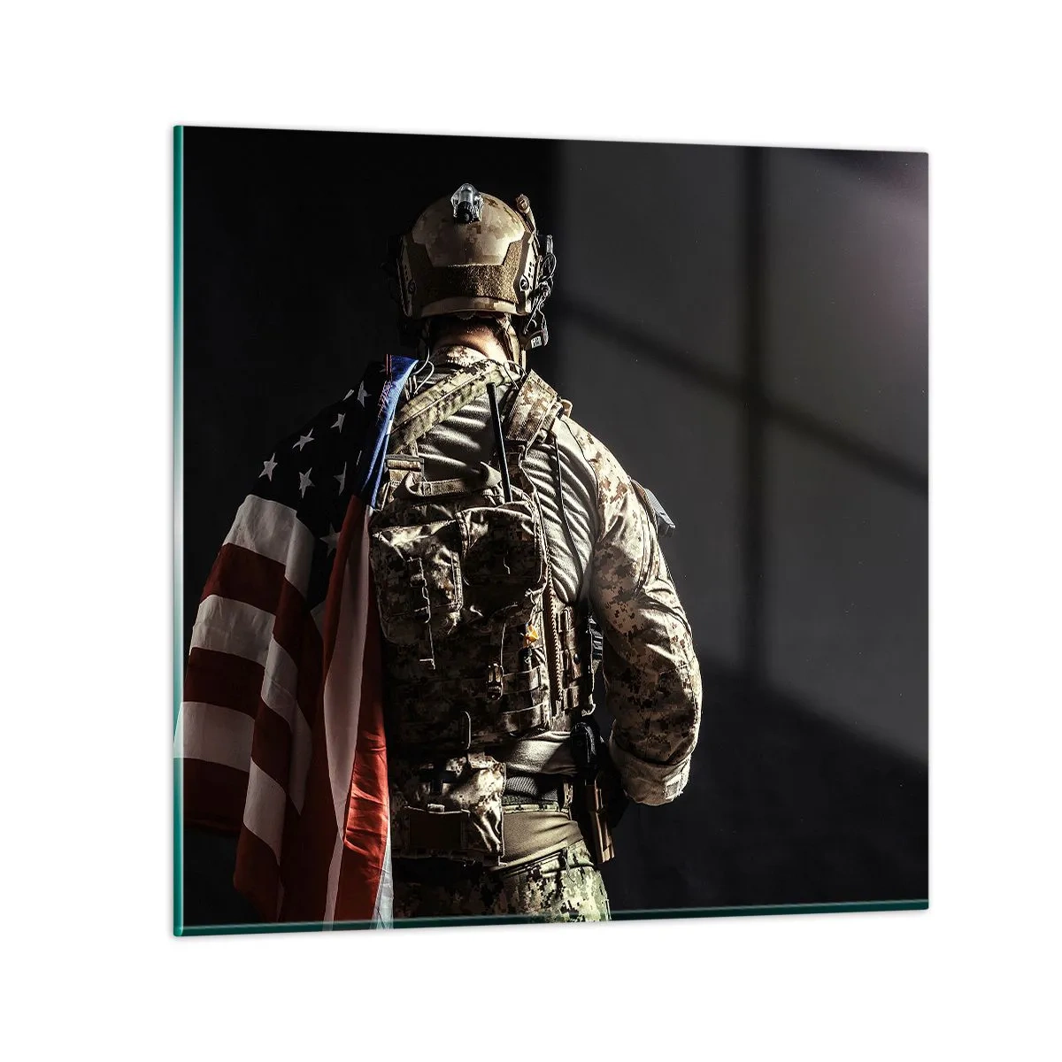 Billede på glas - Det er grunden til, at - 70x70 cm