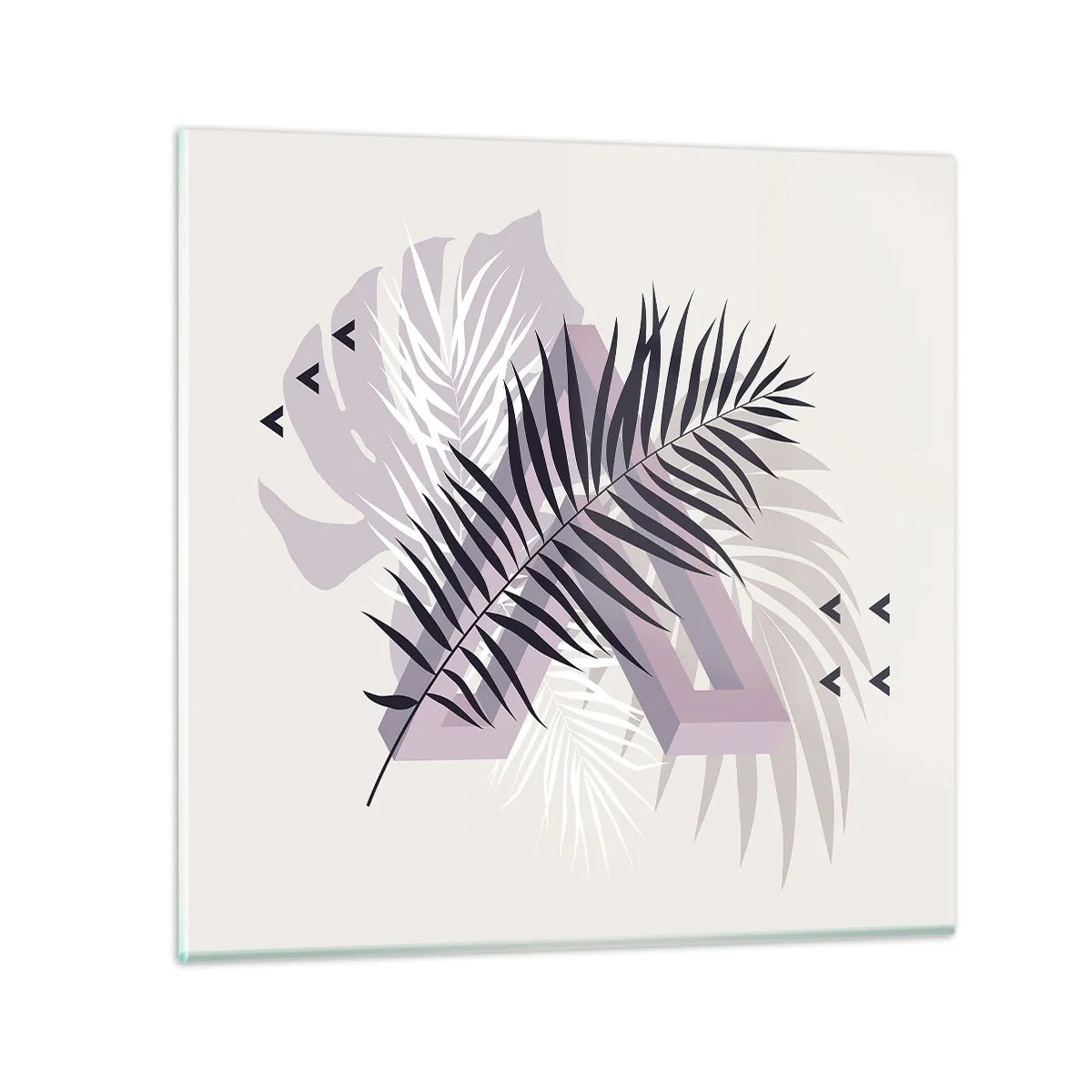 Billede på glas - Skygge af en skygge - 70x70 cm