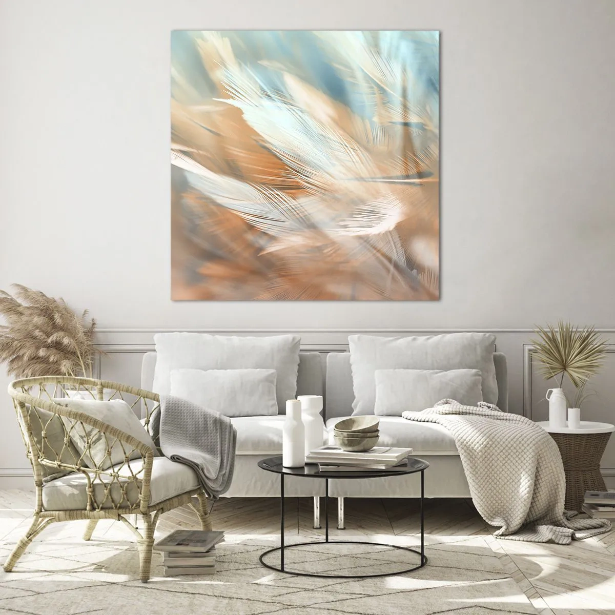 Billede på glas - I mildhedens land - 60x60 cm