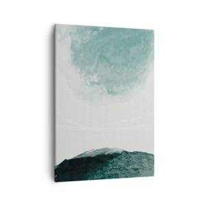 Lærredstryk - Billede på lærred - Et møde med tåge - 50x70 cm
