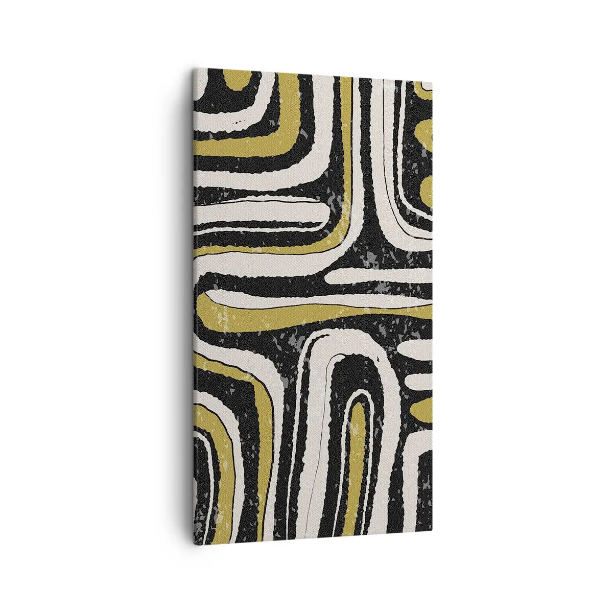 Lærredstryk - Billede på lærred - Komposition: stier og gyder - 45x80 cm