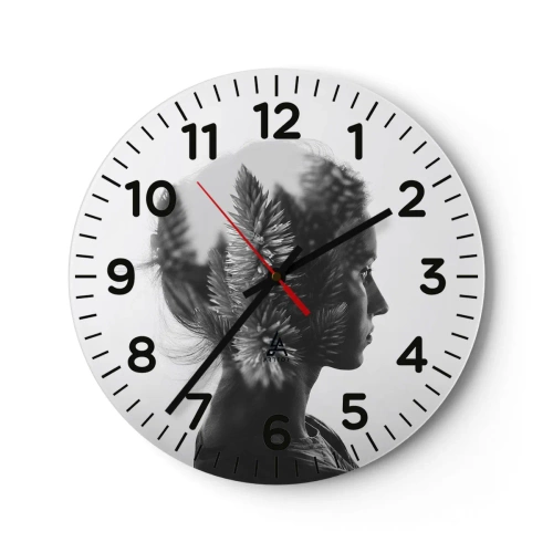 Vægur, Uret - Dame af fyrreskoven - 40x40 cm