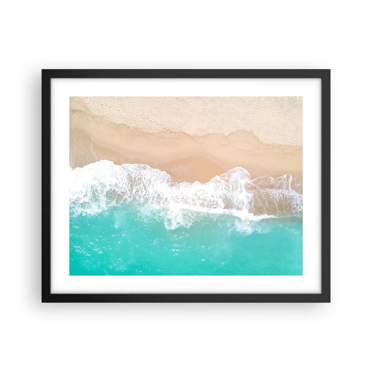 Plakat i sort ramme - Kærlig berøring - 50x40 cm