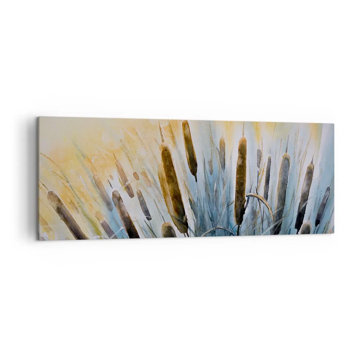 Lærredstryk - Billede på lærred - Vandets kulde, solens varme - 140x50 cm