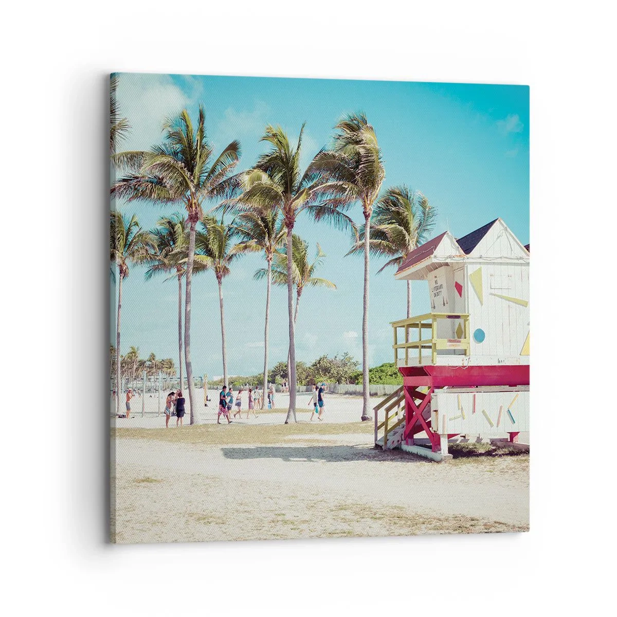 Lærredstryk - Billede på lærred - En smuk dag foran dig - 70x70 cm