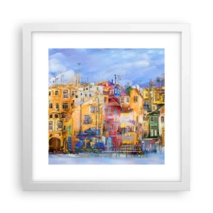 Plakat i hvid ramme - Vi er sammen - 30x30 cm