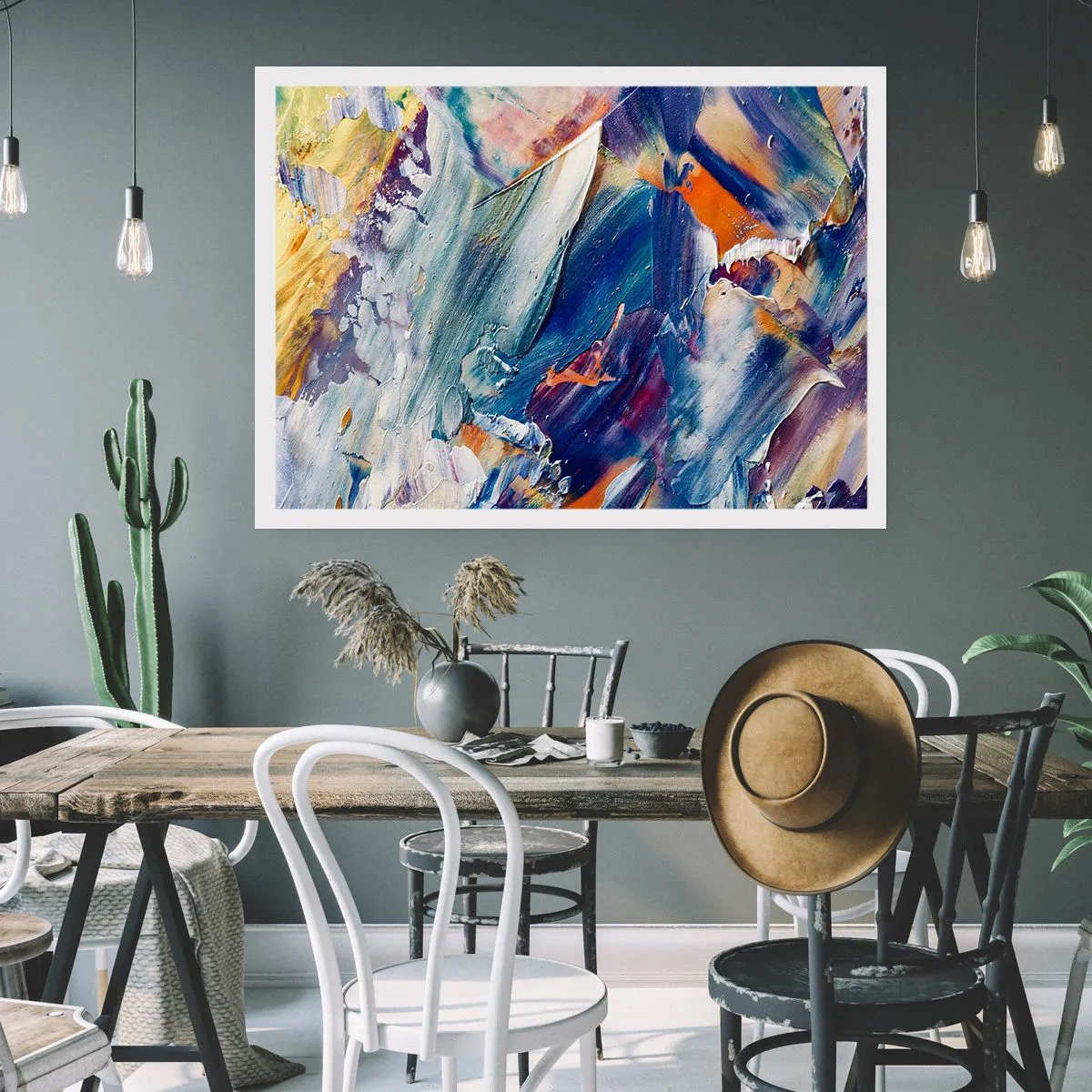 Plakat - Forvirring af farver - 70x50 cm