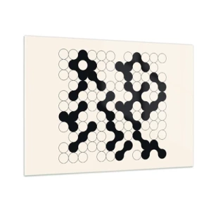 Billede på glas - Kinesisk spil - variation - 100x70 cm