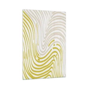 Billede på glas - Komposition med et blidt sving - 70x100 cm