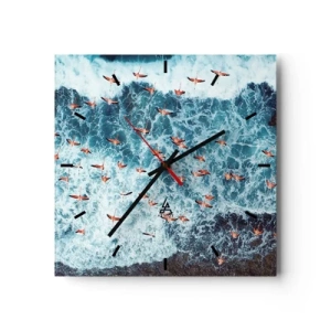 Vægur, Uret - Parade ved havet - 30x30 cm