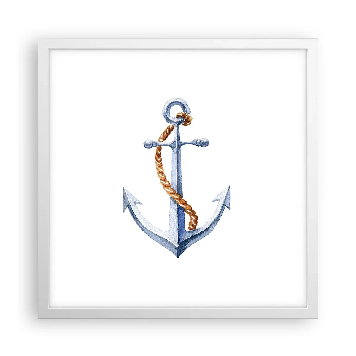 Plakat i hvid ramme - Ahoj eventyr! - 40x40 cm