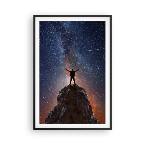 Plakat i sort ramme - Magten er hos mig! - 61x91 cm