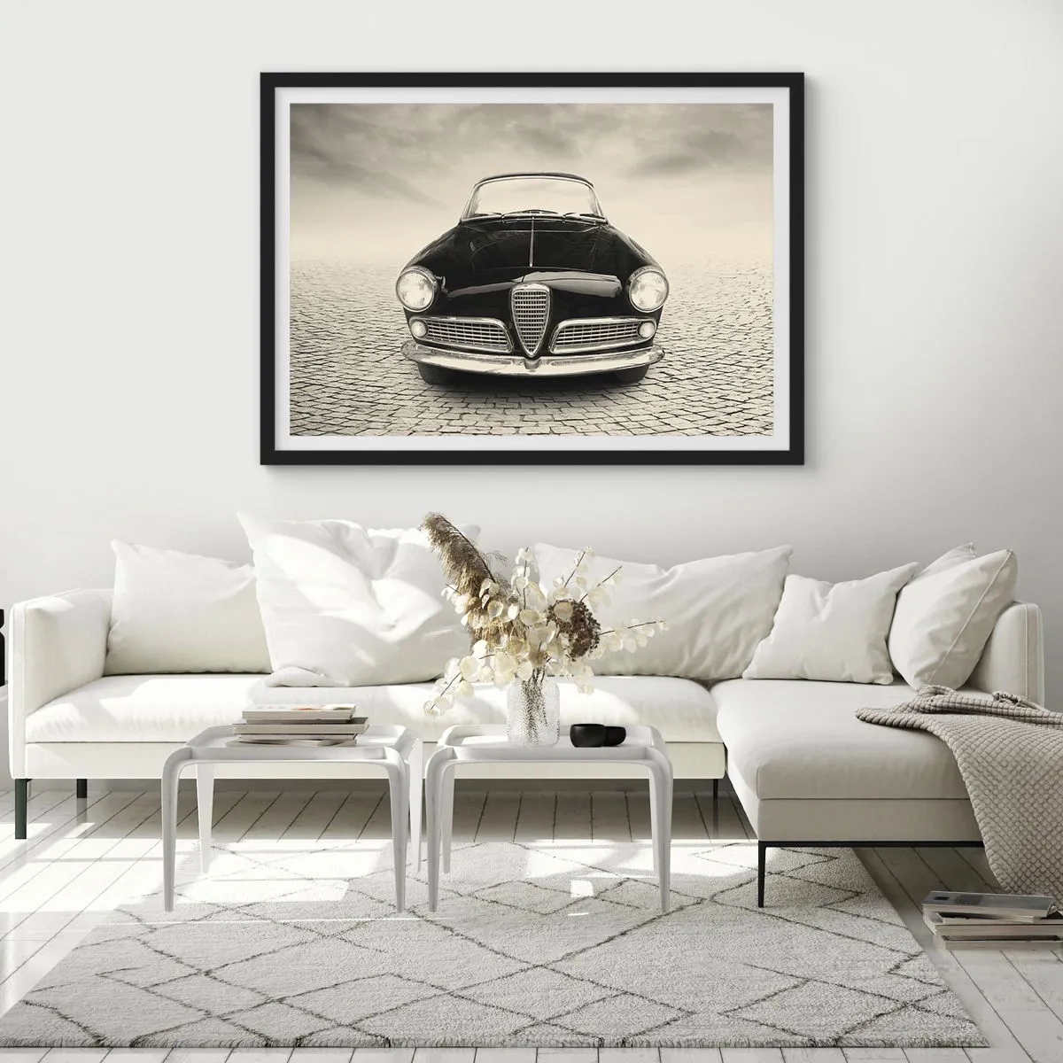 Plakat i sort ramme - Og hvordan kan man ikke elske mig? - 70x50 cm