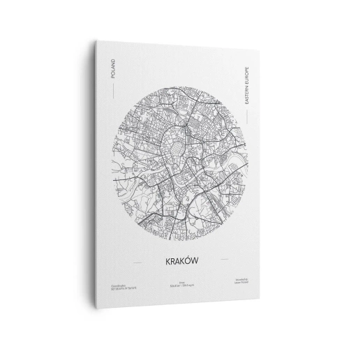 Lærredstryk - Billede på lærred - Krakows anatomi - 70x100 cm