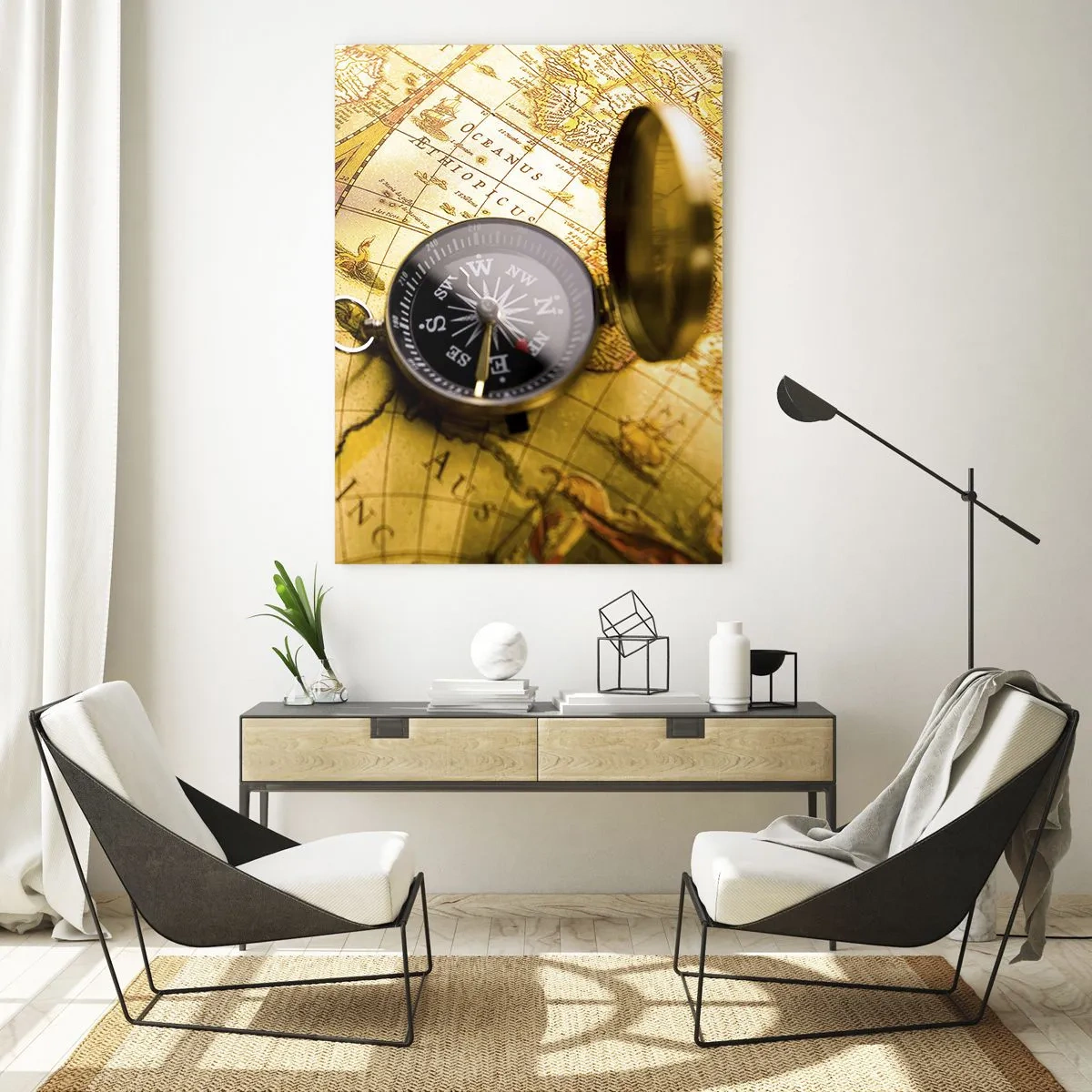 Billede på glas - Eller måske til verdens ende? - 50x70 cm