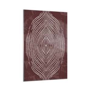 Billede på glas - Rummet taler - 80x120 cm