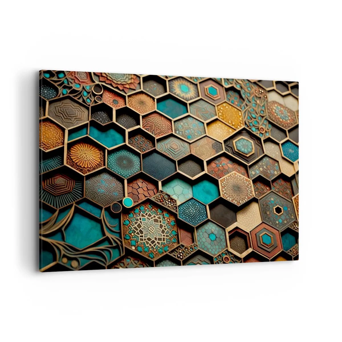 Lærredstryk - Billede på lærred - Arabiske ornamenter - en variation - 120x80 cm