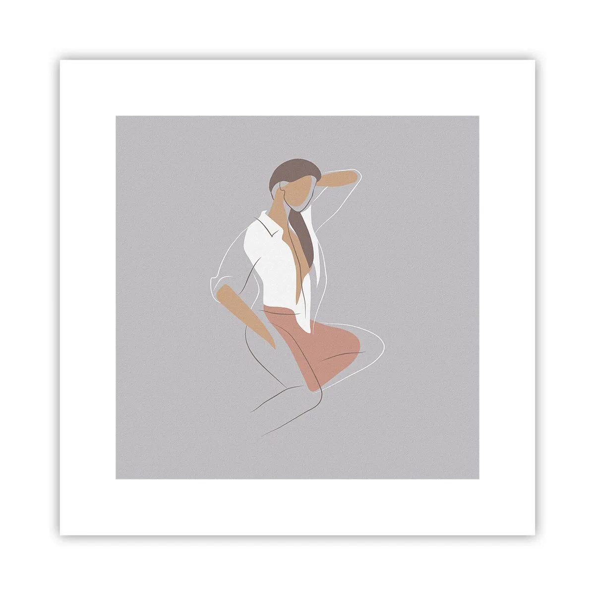 Plakat - Omrids af nåde - 30x30 cm