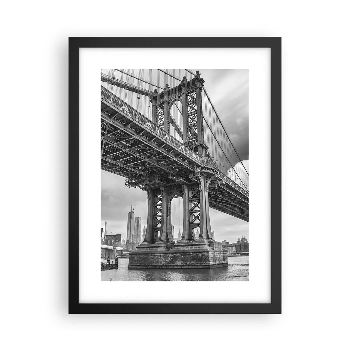 Plakat i sort ramme - Til byens hjerte - 30x40 cm