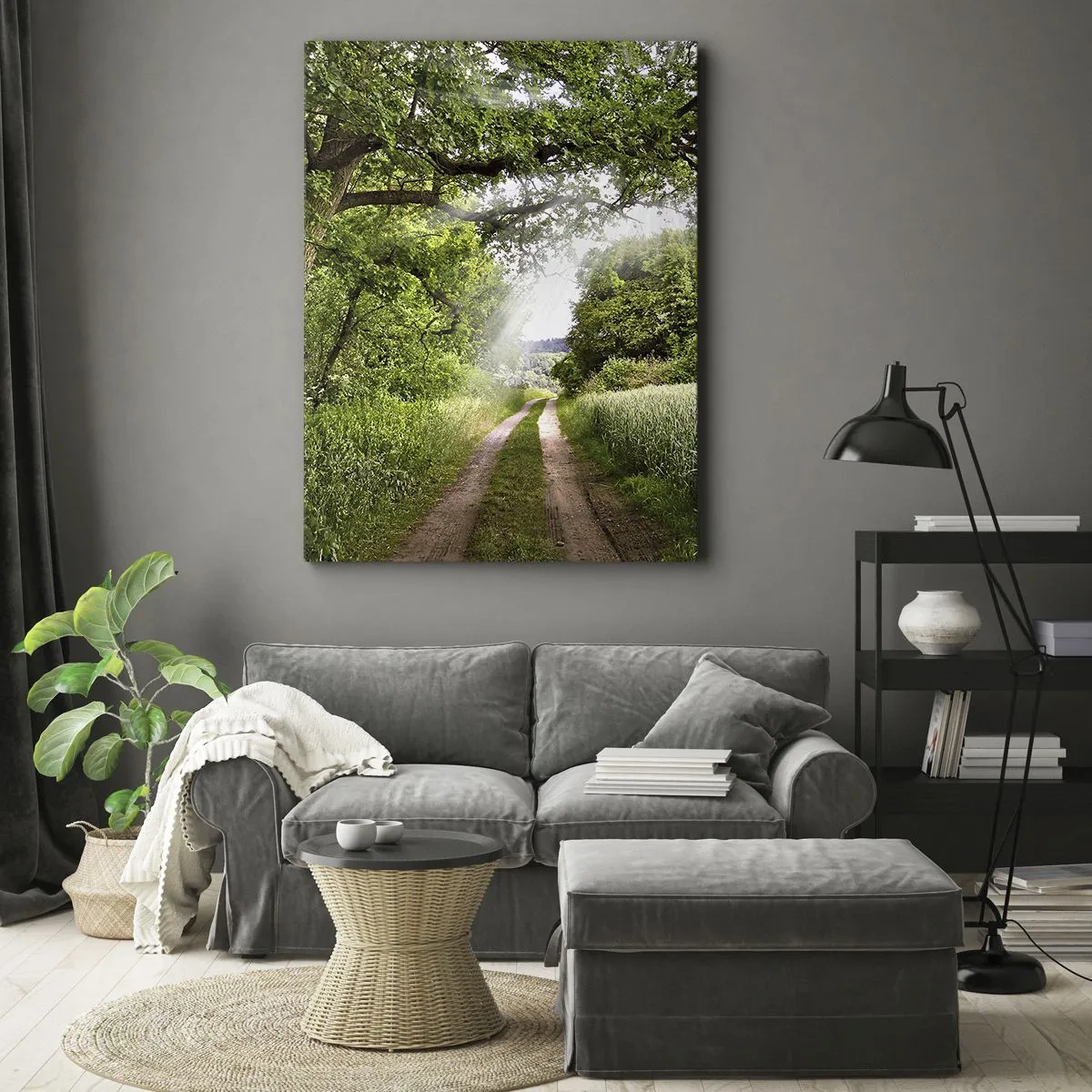 Lærredstryk - Billede på lærred - Et in Arcadia ego - 55x100 cm