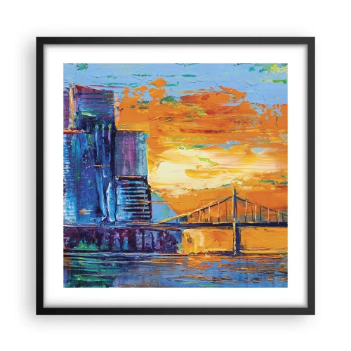 Plakat i sort ramme - Kultur og natur - 50x50 cm