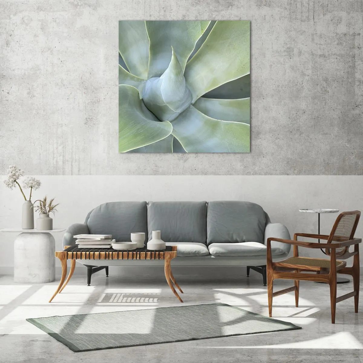 Billede på glas - Den grønne fødsel - 50x50 cm