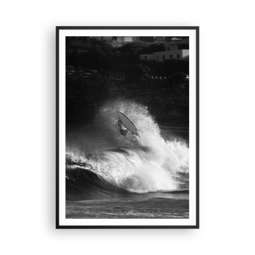 Plakat i sort ramme - Udfordring accepteret! - 70x100 cm