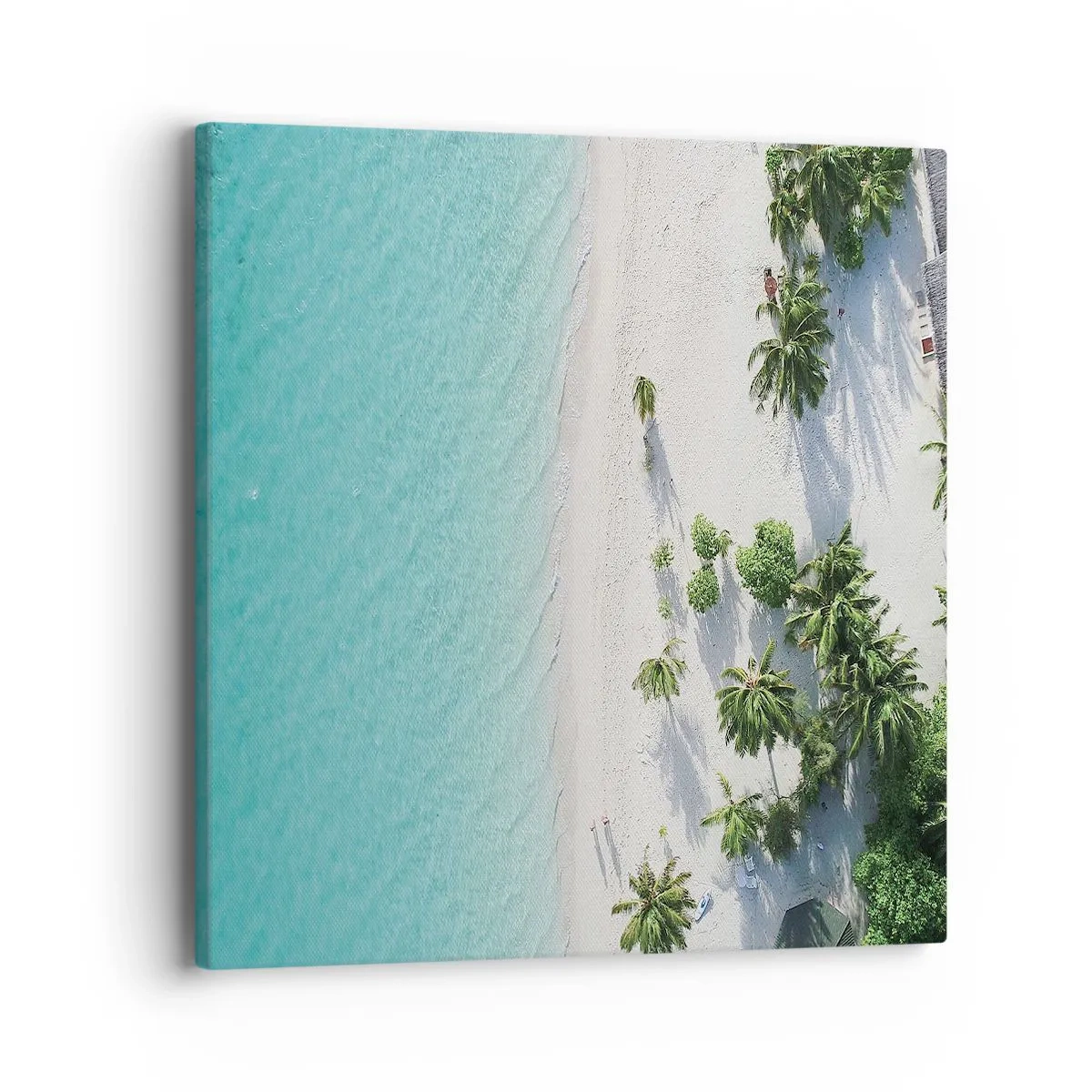 Lærredstryk - Billede på lærred - Ferie i paradis - 40x40 cm