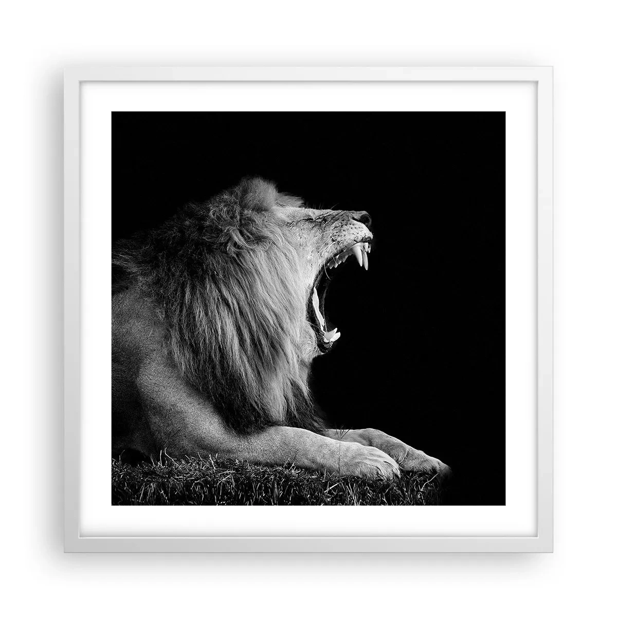 Plakat i hvid ramme - Uden tvivl - 50x50 cm