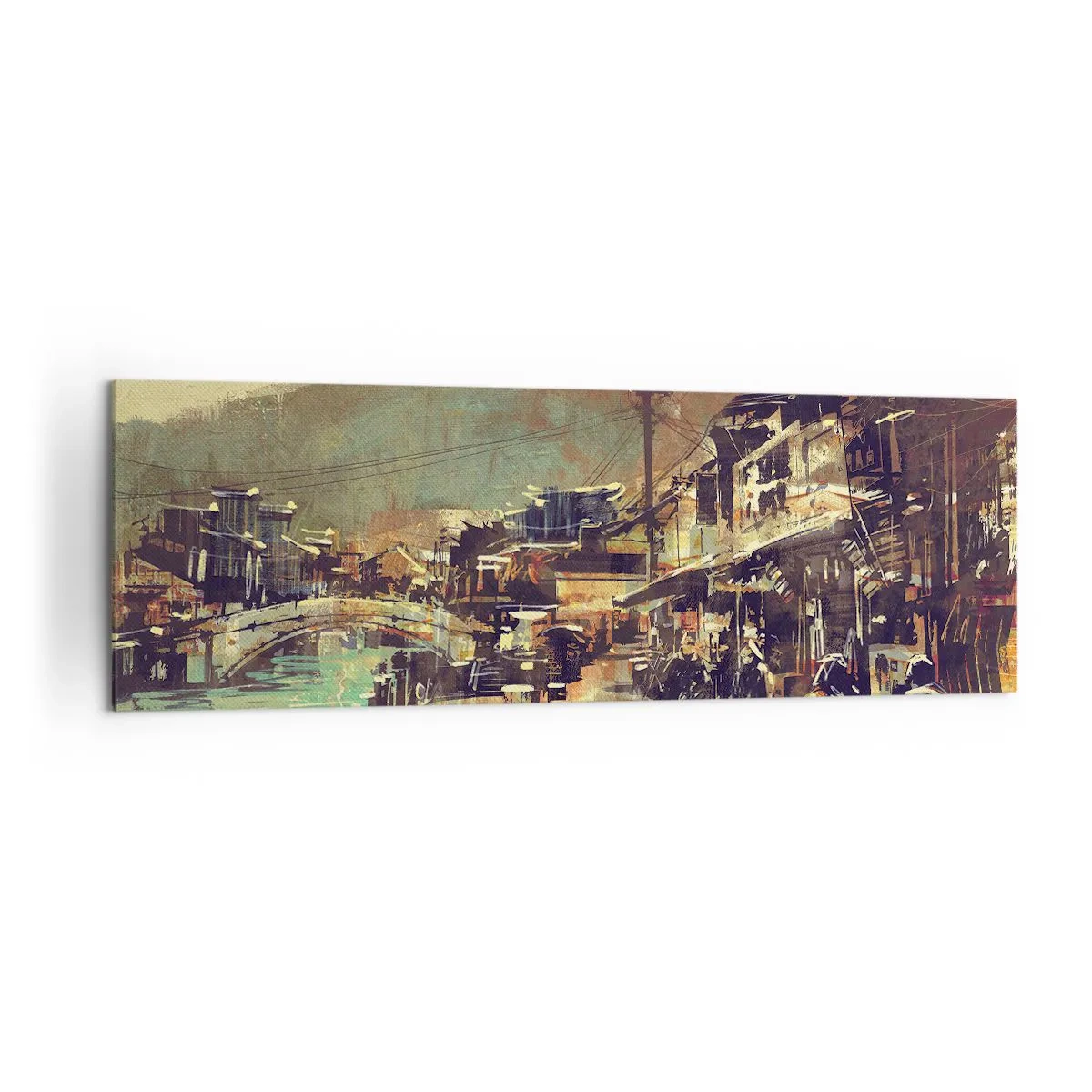 Lærredstryk - Billede på lærred - Livet som et væld af gråt - 160x50 cm