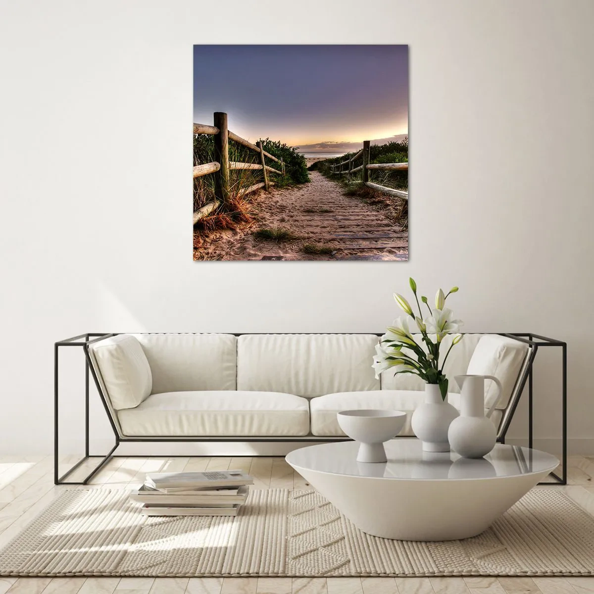 Billede på glas - Du kan allerede se målet - 70x70 cm