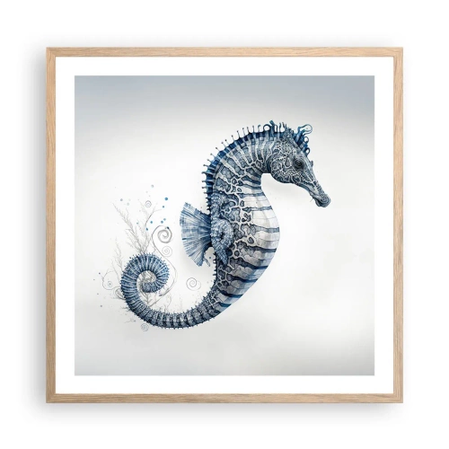 Plakat i ramme af lyst egetræ - En subtil vittighed fra naturen - 60x60 cm