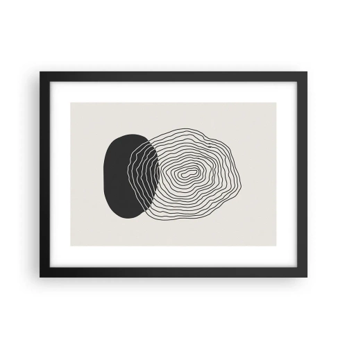 Plakat i sort ramme - Varighed og vibration - 40x30 cm