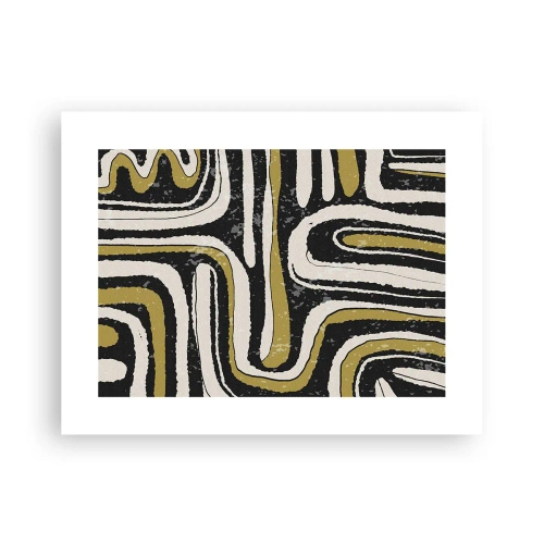 Plakat - Komposition: stier og gyder - 40x30 cm