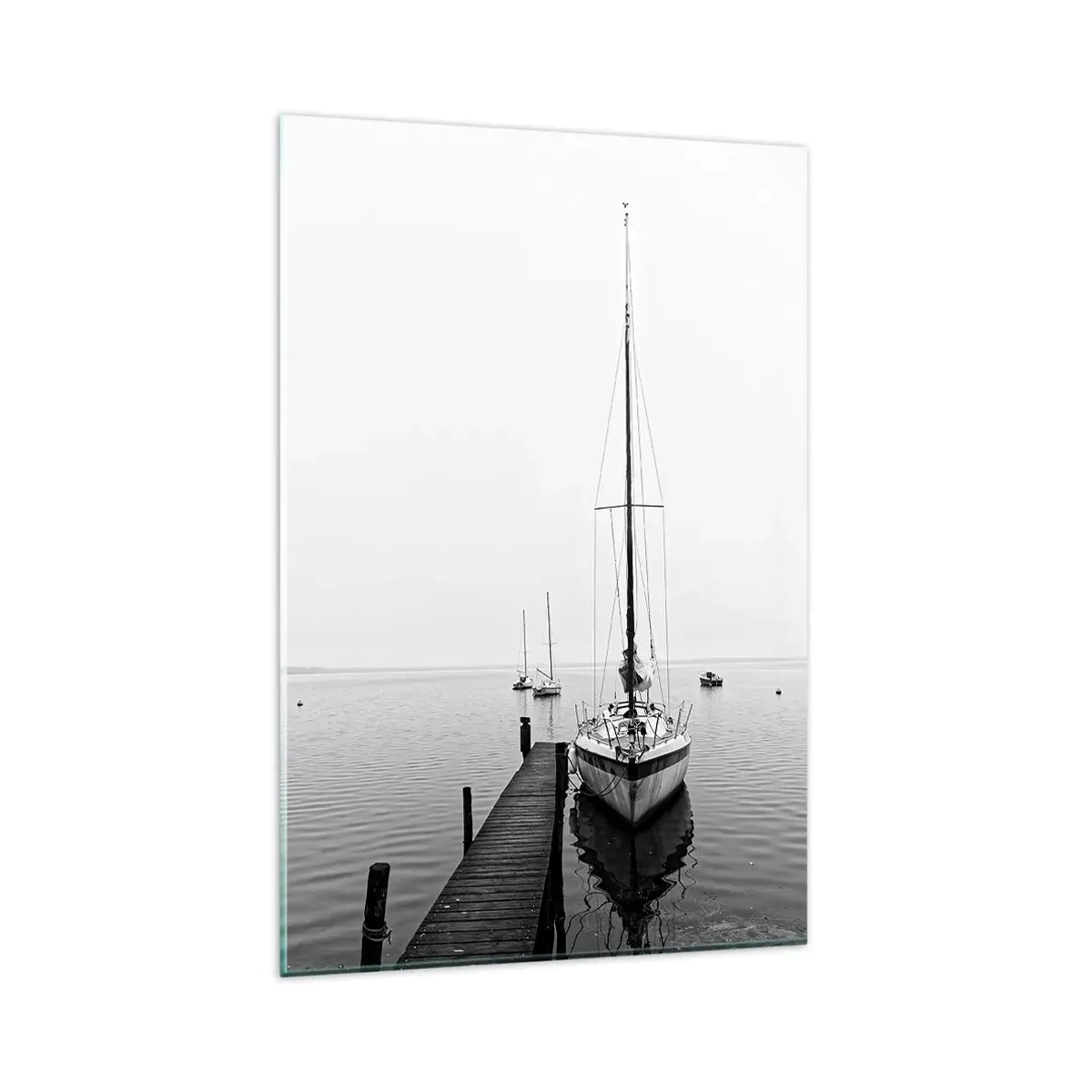 Billede på glas - Klar til afgang - 80x120 cm