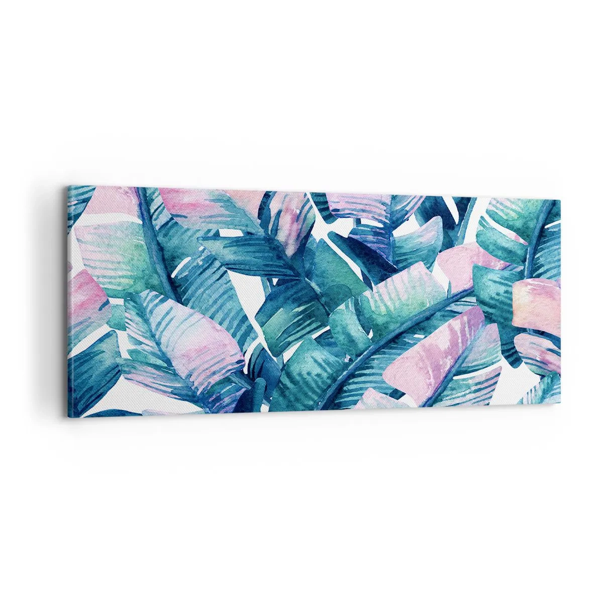 Lærredstryk - Billede på lærred - I en bananlund - 100x40 cm