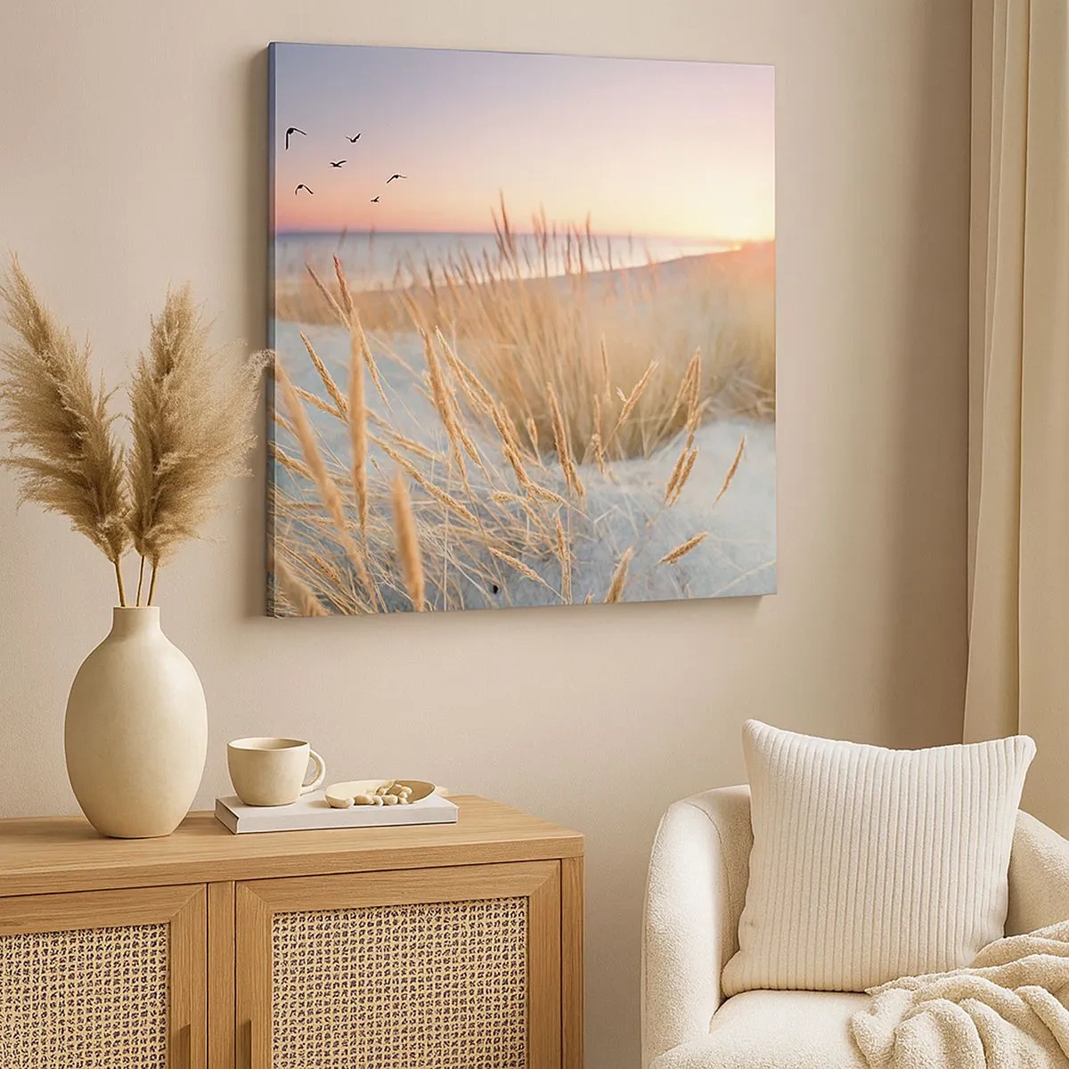 Lærredstryk - Billede på lærred - Baltisk vuggevise - 30x30 cm