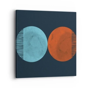 Lærredstryk - Billede på lærred - Kun geometri? - 40x40 cm