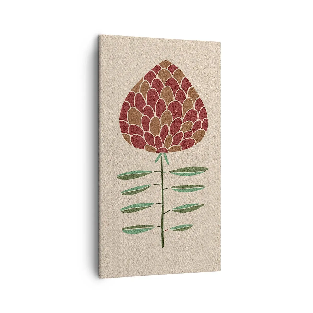 Lærredstryk - Billede på lærred - Som en stor pind - 45x80 cm