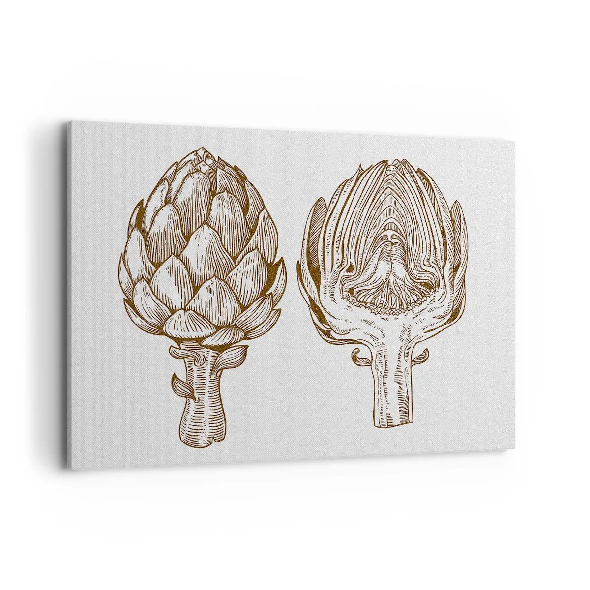 Lærredstryk - Billede på lærred - Lektion i anatomi - 100x70 cm