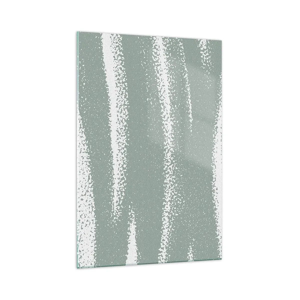 Billede på glas - Abstraktion i vinterstemning - 70x100 cm