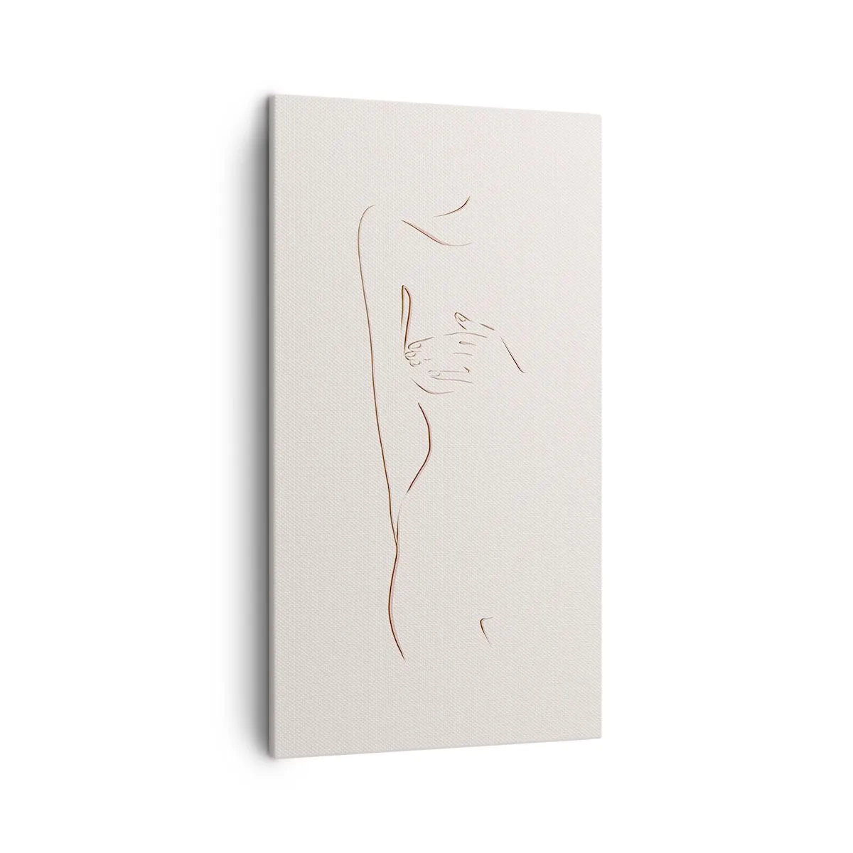 Lærredstryk - Billede på lærred - Begærets form - 45x80 cm