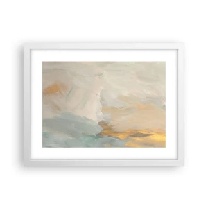 Plakat i hvid ramme - Abstraktion - blidhedens land - 40x30 cm